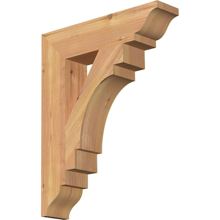 Merced Traditional Smooth Bracket, Western Red Cedar, 3 1/2W X 16D X 20H